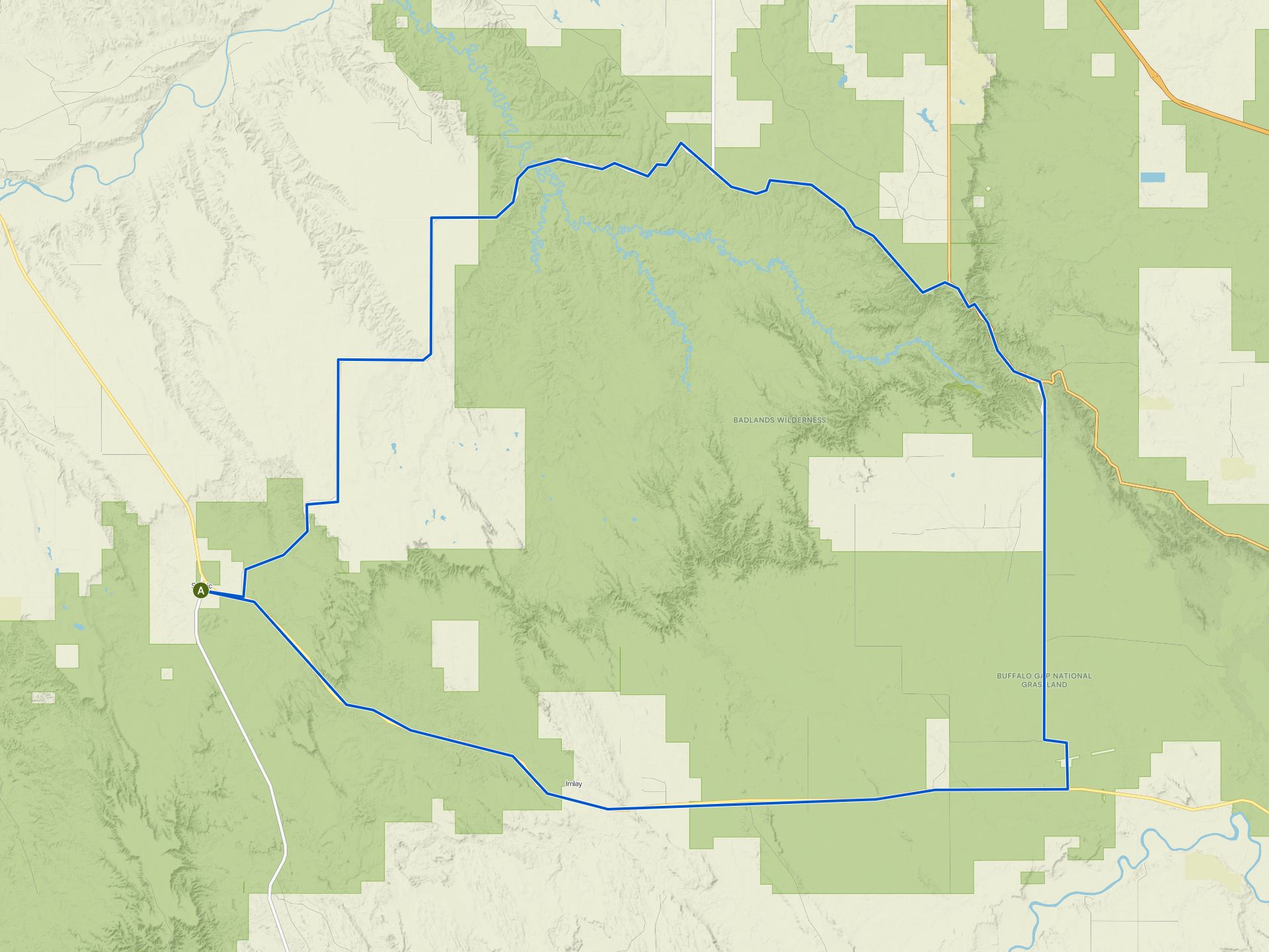 The best cycling routes in Badlands National Park | Komoot